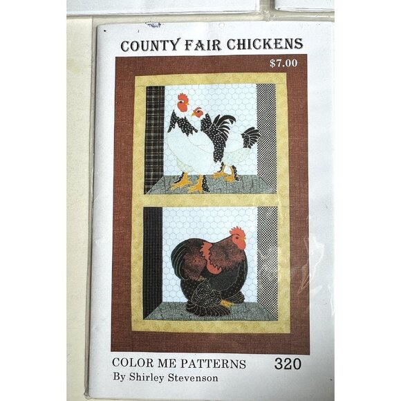 Quilt Pattern County Fair Chickens Color Me Patterns 320 by Shirley Stevenson - Picture 1 of 4